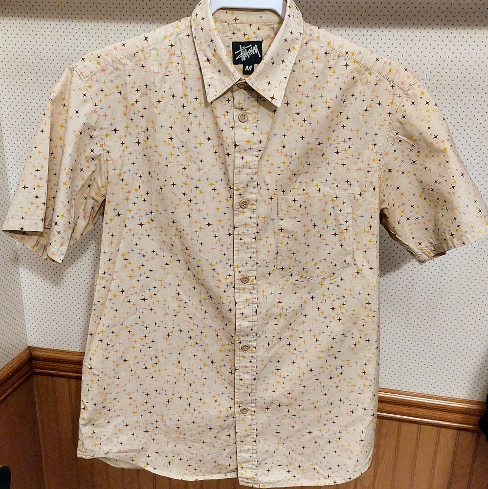 Rare Vintage Stussy button up shirt M